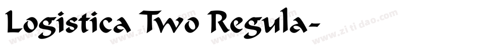 Logistica Two Regula字体转换
